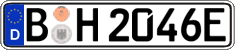 German license plate, Electric vehicles