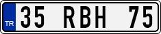 License plate of Turkey, Regular plates