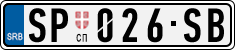 License plate of Serbia, Cars