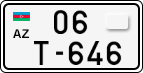 License plate of Azerbaijan, Special vehicles