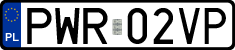 License plates of Poland, Regular car plates