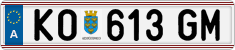 License plate of Austria, Regular plates