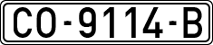 License plates of Spain, 1971 year series