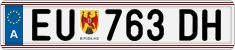 License plate of Austria, Regular plates
