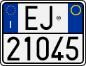 License plate of Italy, Motorcycles (1994 year series)