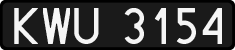 License plates of Poland, 1976 year system