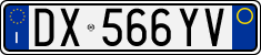 License plate of Italy, Cars (1994 year series)