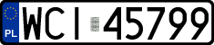 License plates of Poland, Regular car plates