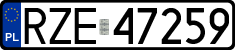 License plates of Poland, Regular car plates