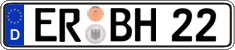 German license plate, Regular plates