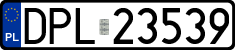 License plates of Poland, Regular car plates