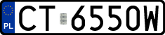 License plates of Poland, Regular car plates
