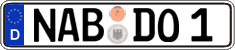 German license plate, Regular plates