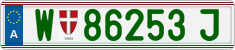 License plate of Austria, Regular plates