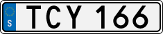 License plate of Sweden, Regular plates