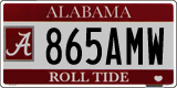 Alabama, Specialty plates