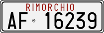 License plate of Italy, Trailers (1994 year series)