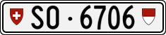 License plate of Switzerland, Cars