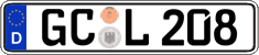 German license plate, Regular plates