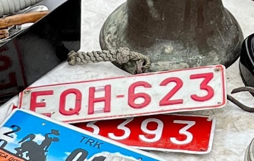 EQH-623, License plate without vehicle 