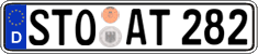 German license plate, Regular plates