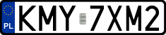 License plates of Poland, Regular car plates