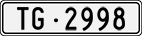 License plate of Switzerland, Cars