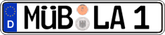 German license plate, Regular plates