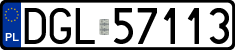 License plates of Poland, Regular car plates