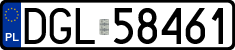 License plates of Poland, Regular car plates