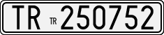 License plate of Italy, Cars (1927 year series)