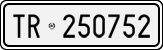 License plate of Italy, Cars (1927 year series)