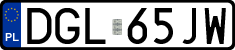 License plates of Poland, Regular car plates