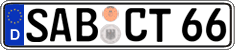 German license plate, Regular plates