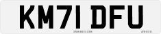 License plate of the United Kingdom, 2001 year system