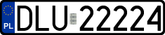 License plates of Poland, Regular car plates