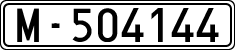 License plates of Spain, 1900 year series