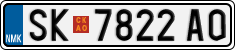 License plate of North Macedonia, Regular plates (2012)