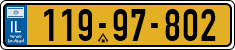 License plate of Israel, Regular plates