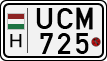 license plates of Hungary, Motorcycles (1990)