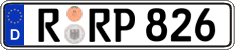 German license plate, Regular plates