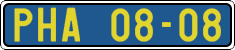 License plate of the Czech Republic, Foreign citizens and enterprises (1960)