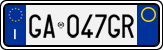License plate of Italy, Cars (1994 year series)
