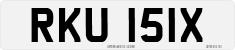 License plate of the United Kingdom, 1963 year system