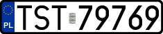 License plates of Poland, Regular car plates