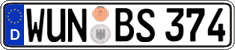 German license plate, Regular plates