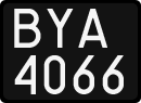 License plates of Poland, 1976 year system