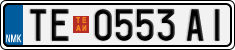 License plate of North Macedonia, Regular plates (2012)