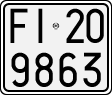 License plate of Italy, Motorcycles (1927 year series)