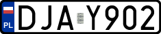 License plates of Poland, Regular car plates